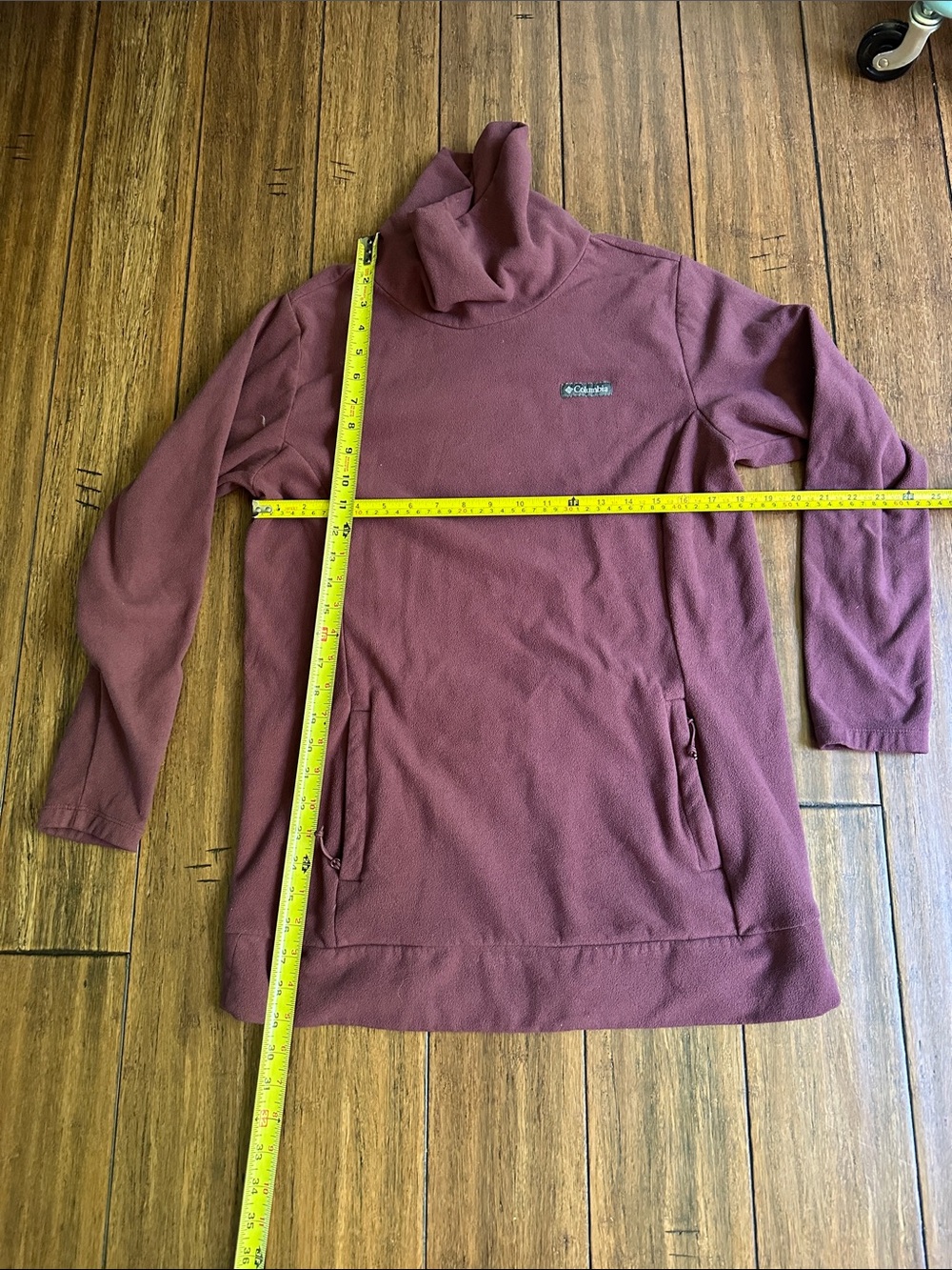 Columbia Maroon/Tawny Pullover Fleece Hoodie